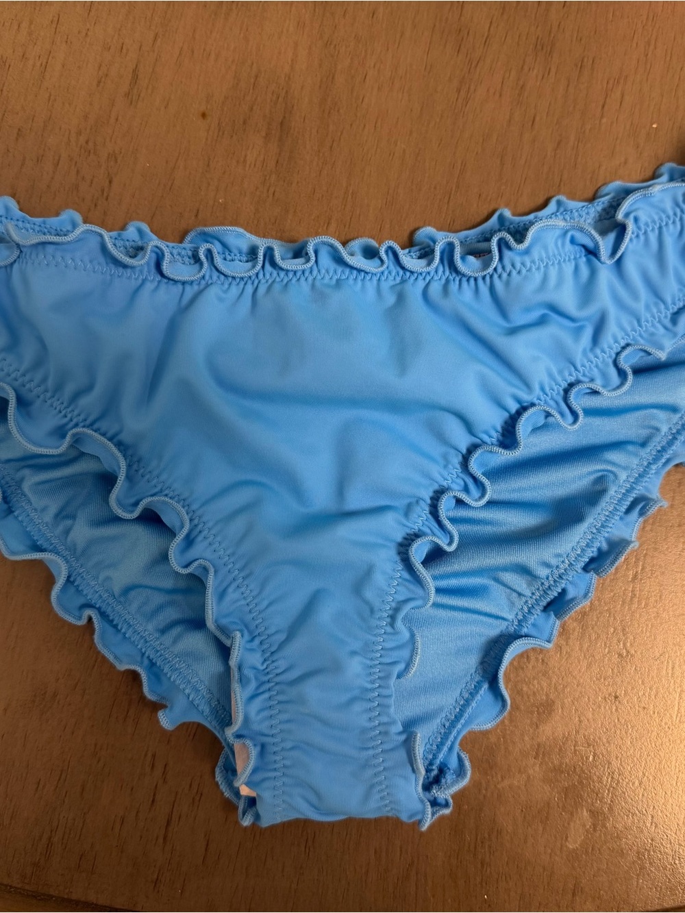 NWT Victoria's Secret Skyline Blue Ruched Cheeky Bikini Bottom XS